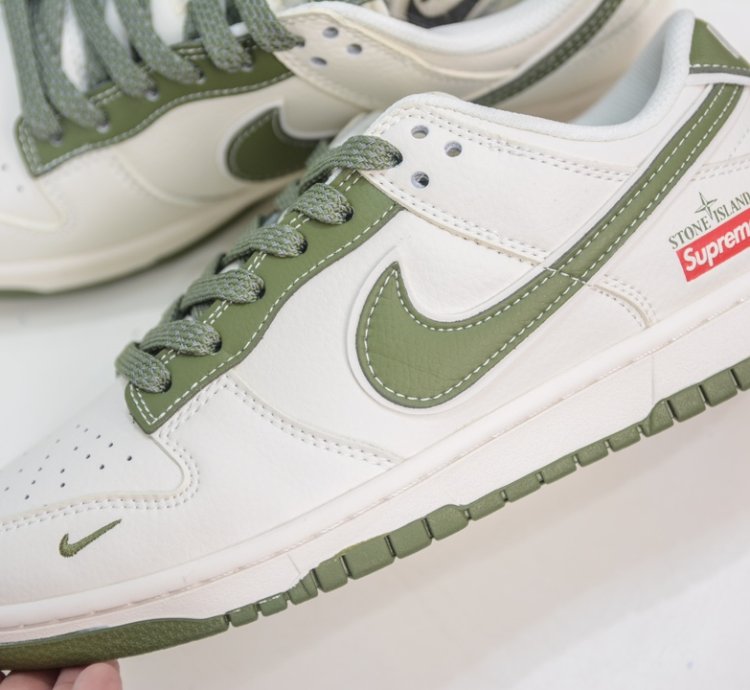 Supreme X Nike Dunk Low Stone Island Joint Beige Green Starry Sky Bb9866-004 - P