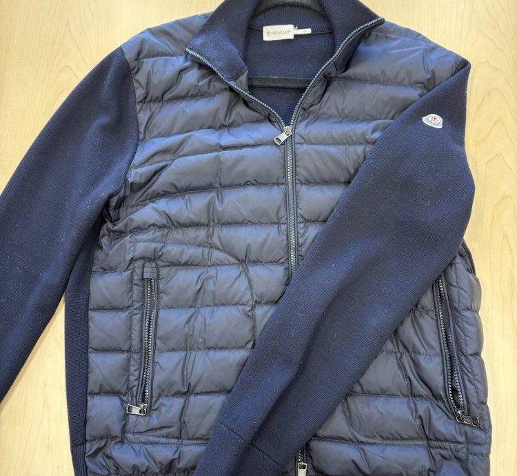 Moncler Padded Wool Cardigan Jacket Coat - Used