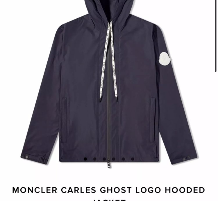 Nwt 950 Moncler Men Carles Hooded Jacket In Navy Size 3 Large Authentic