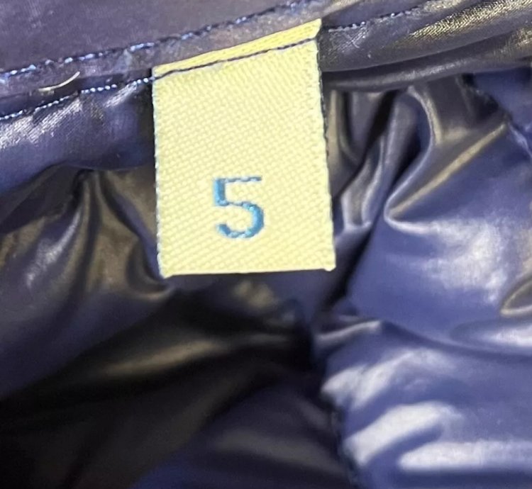 Vintage Moncler Down Lightweight Zip Jacket Blue Mens Size 5 Full Zip