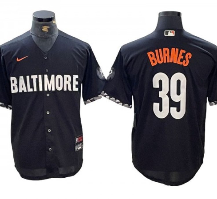 Baltimore Orioles 39 Corbin Burnes Black City Connect Jersey