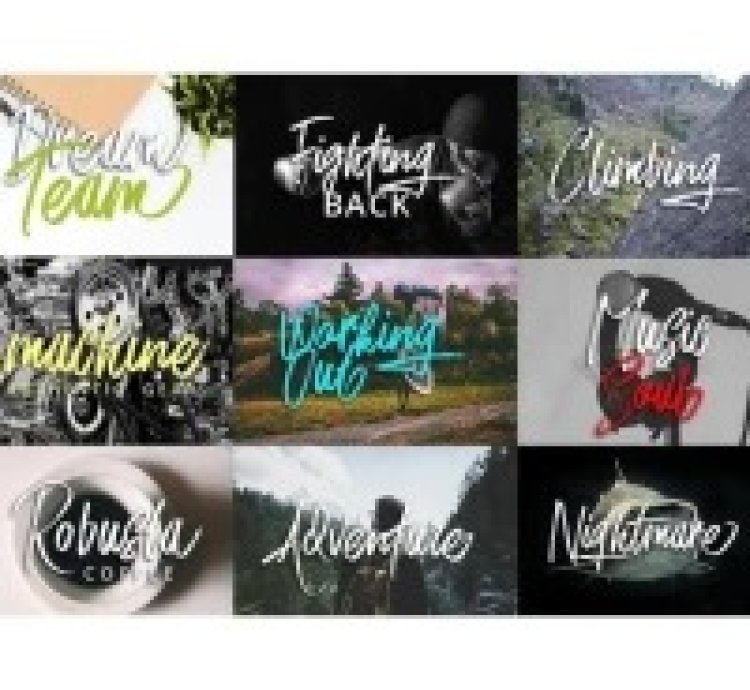 52 Font Bundle Premium Ter-baru