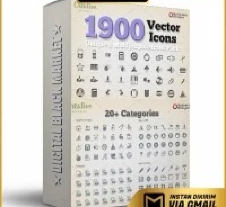 1900 Unique Vector Icons - Vector Designs
