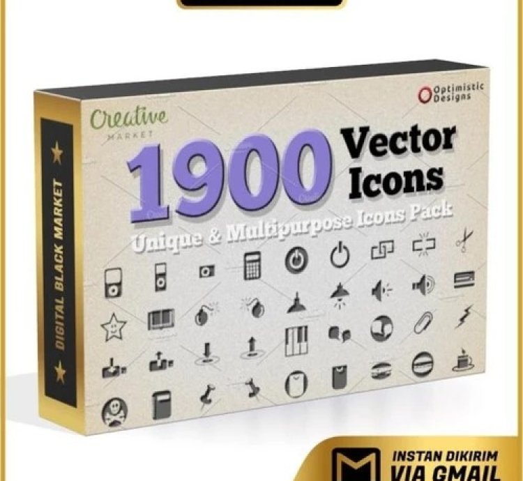1900 Unique Vector Icons - Vector Designs