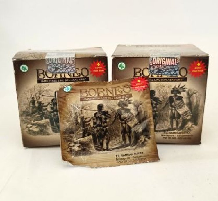 Borneo Original Herbal Capsule For Rheumatism Aches Pains 2 Box