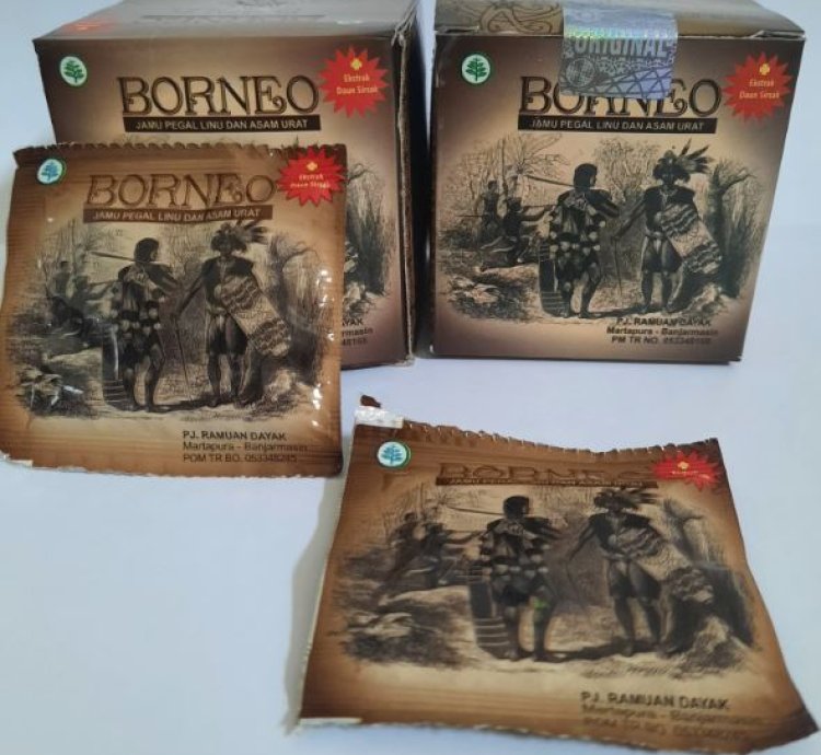Borneo Original Herbal Capsule For Rheumatism Aches Pains 2 Box