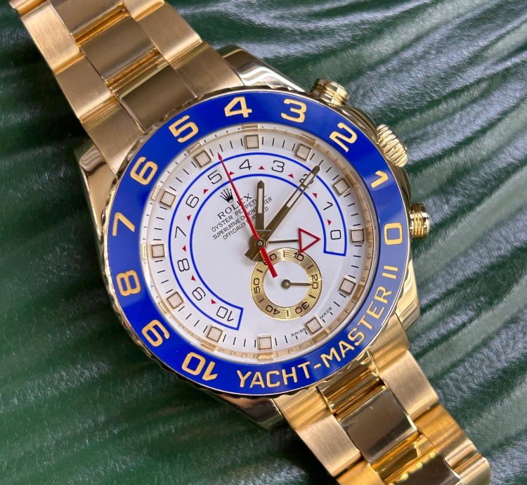 Rolex Yacht-master Ii 18 Kt Yellow Gold - Ref 116688 - Year 2010