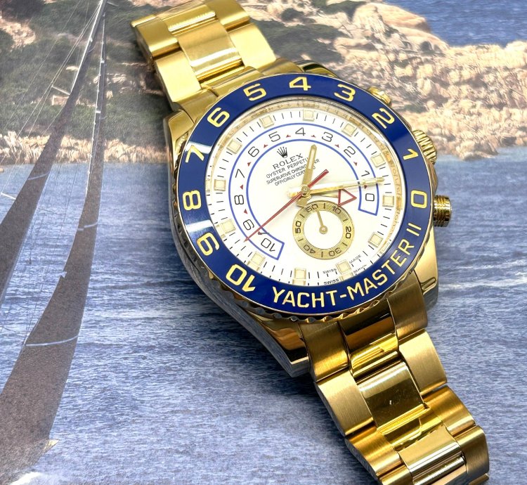 Rolex Yacht-master Ii 18 Kt Yellow Gold - Ref 116688 - Year 2010