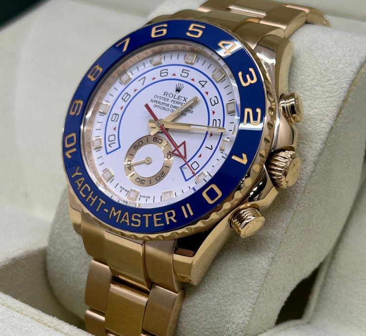 Rolex Yacht-master Ii 18 Kt Yellow Gold - Ref 116688 - Year 2010