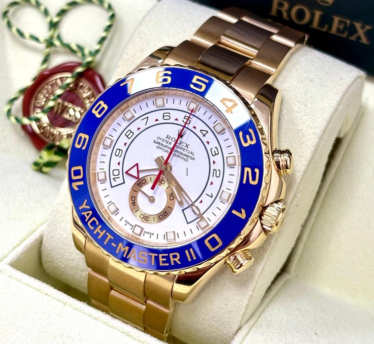 Rolex Yacht-master Ii 44mm Yellow Gold 116688 Box Papers