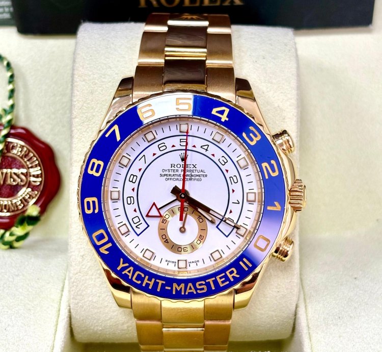 Rolex Yacht-master Ii 44mm Yellow Gold 116688 Box Papers