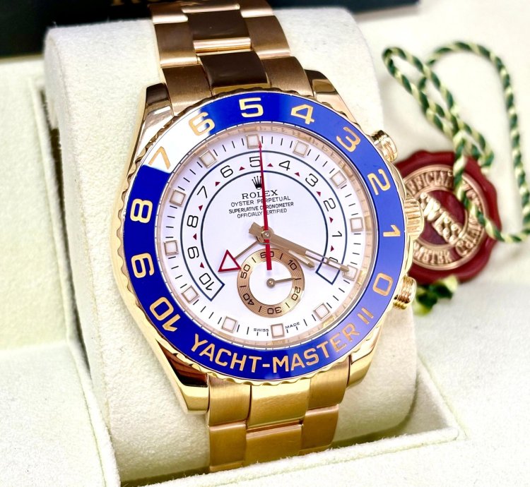 Rolex Yacht-master Ii 44mm Yellow Gold 116688 Box Papers