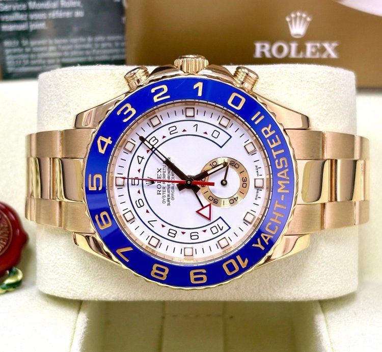 Rolex Yacht-master Ii 44mm Yellow Gold 116688 Box Papers