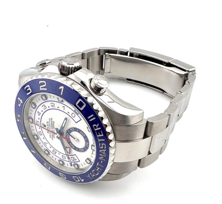 Rolex Yacht-master Ii Great Condition - Blue Bezel - 116680 Yacht-master Ii - Box And Papers