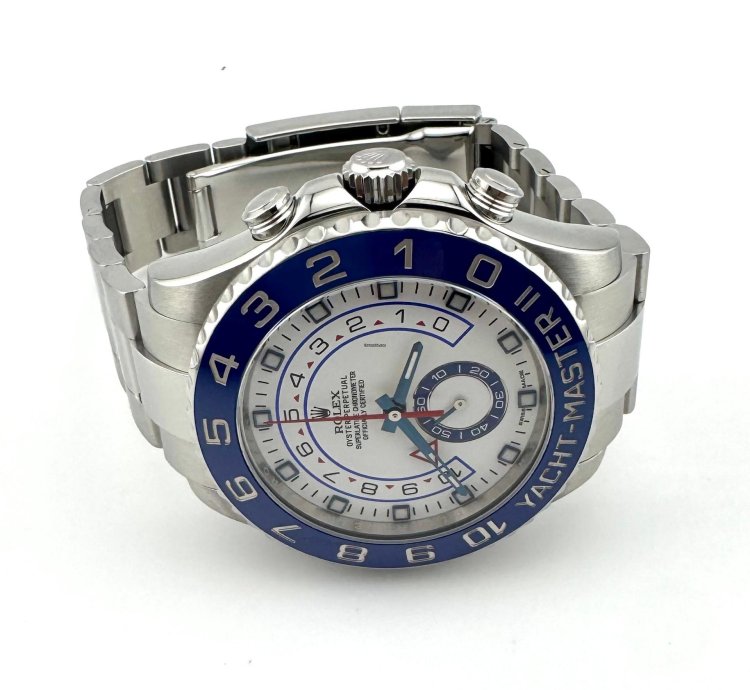 Rolex Yacht-master Ii Great Condition - Blue Bezel - 116680 Yacht-master Ii - Box And Papers