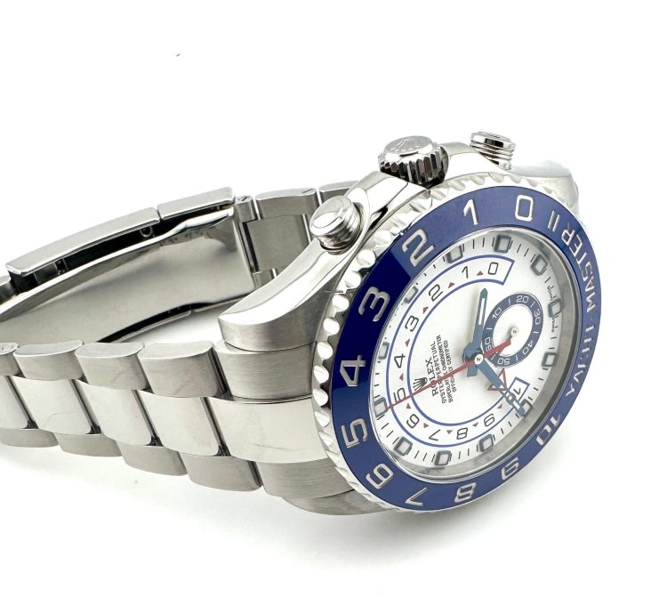 Rolex Yacht-master Ii Great Condition - Blue Bezel - 116680 Yacht-master Ii - Box And Papers