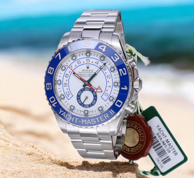 Rolex Yacht-master Ii Regatta Steel Blue 44 Mm Full Set 2014