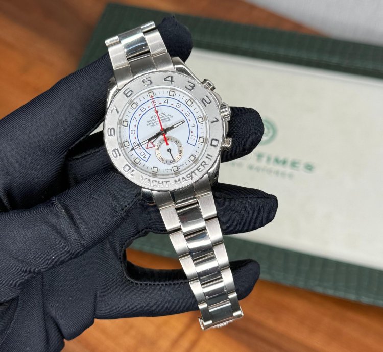 Rolex Yacht-master Ii White Gold full Set With Card Extra Rolex Service Card