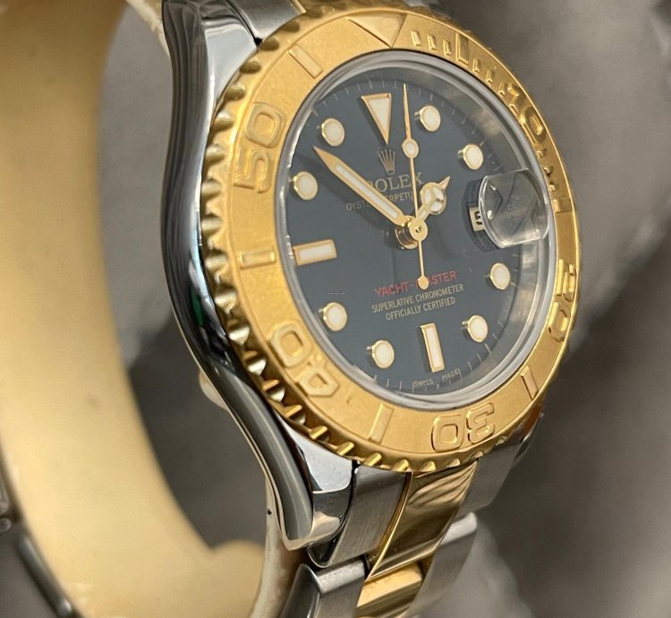 Rolex Yacht-master Ref 69623 Blue Dial Steel Gold 2001 Automatik