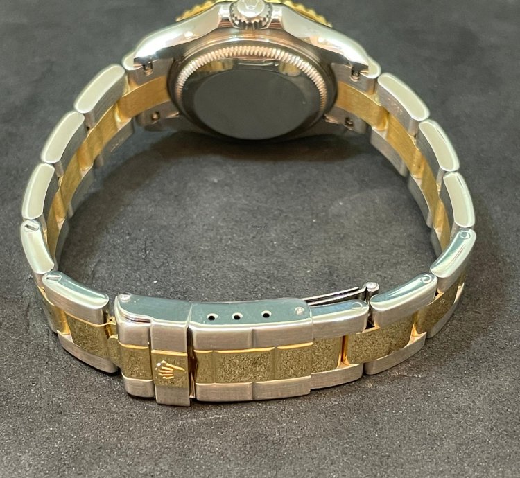 Rolex Yacht-master Ref 69623 Blue Dial Steel Gold 2001 Automatik
