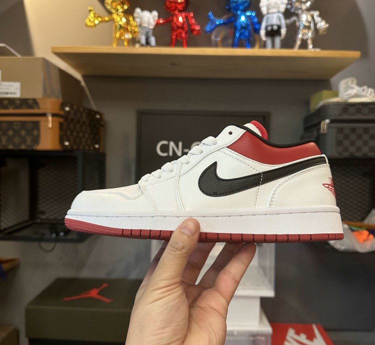 Jordan 1 Low White Gym Red gs 553560-118