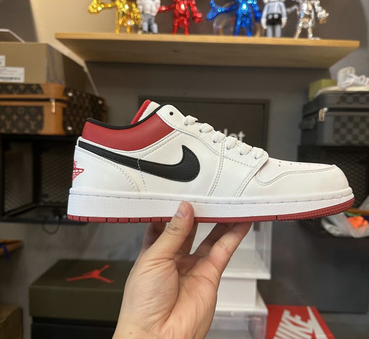 Jordan 1 Low White Gym Red gs 553560-118