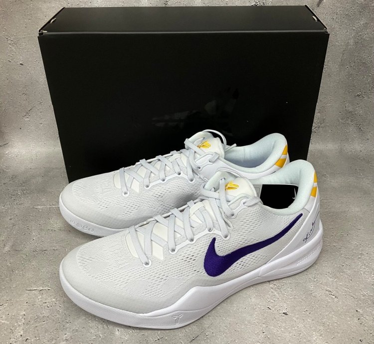 Nike Kobe 8 Protro White And Court Purple