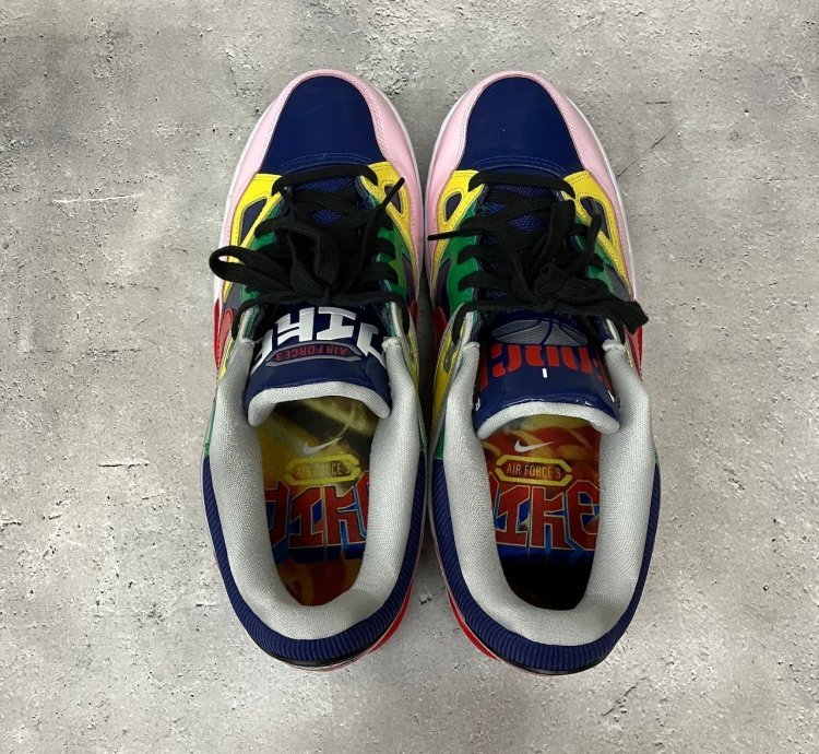 Nigo × Nike Air Force 3 Low Sp Navy Heel Logo Ogin
