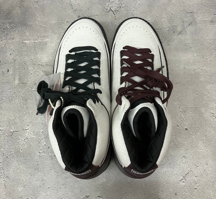 A Ma Maniere × Nike Air Jordan 2 Airnesssail And Burgundy