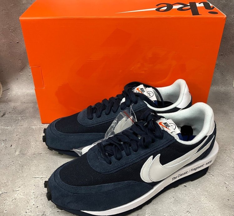 Fragment × Sacai × Nike Ld Waffle Blackended Blue
