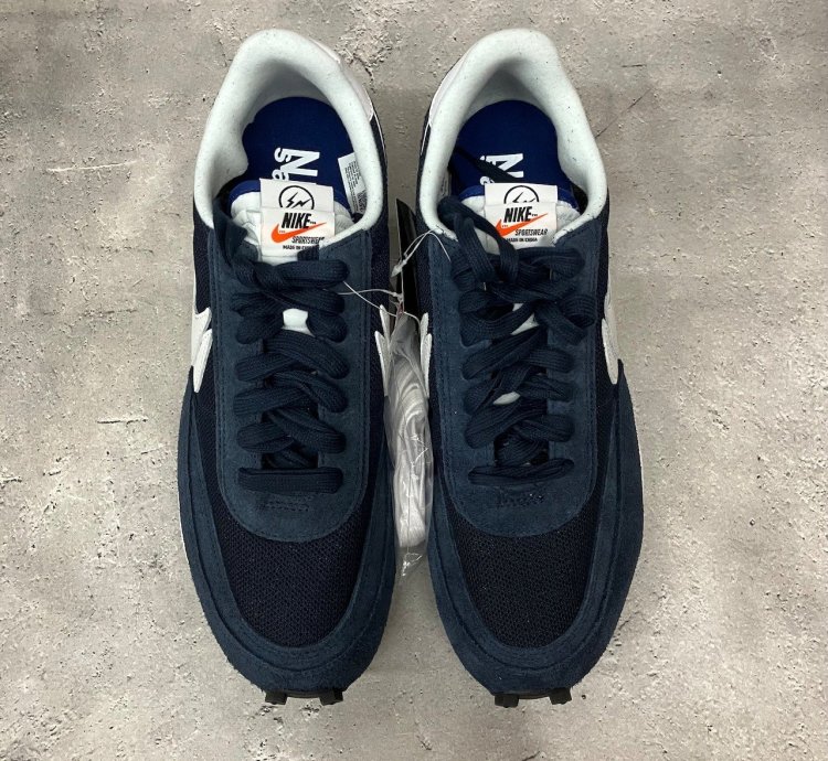 Fragment × Sacai × Nike Ld Waffle Blackended Blue