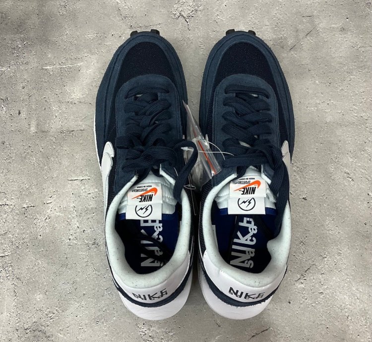 Fragment × Sacai × Nike Ld Waffle Blackended Blue