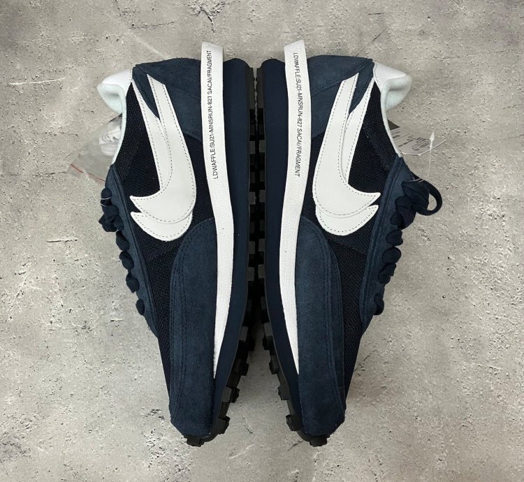 Fragment × Sacai × Nike Ld Waffle Blackended Blue