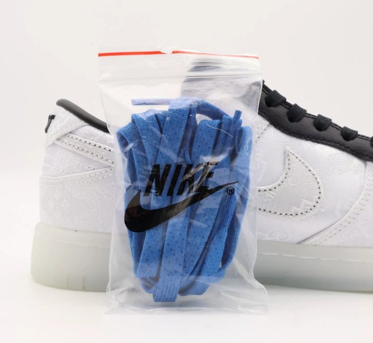 Clot Fragment Nike Dunk Low White Black
