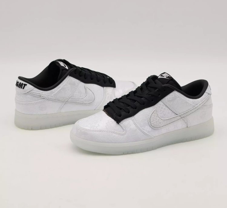 Clot Fragment Nike Dunk Low White Black