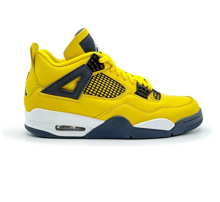 Nike Air Jordan 4 Retro Lightning Thunder Tour Yellow Gold White