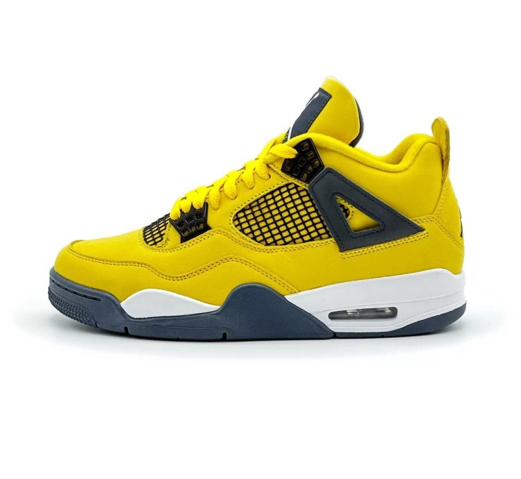 Nike Air Jordan 4 Retro Lightning Thunder Tour Yellow Gold White