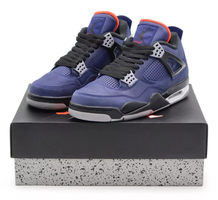 Nike Air Jordan 4 Retro Winterized Loyal Blue White Black
