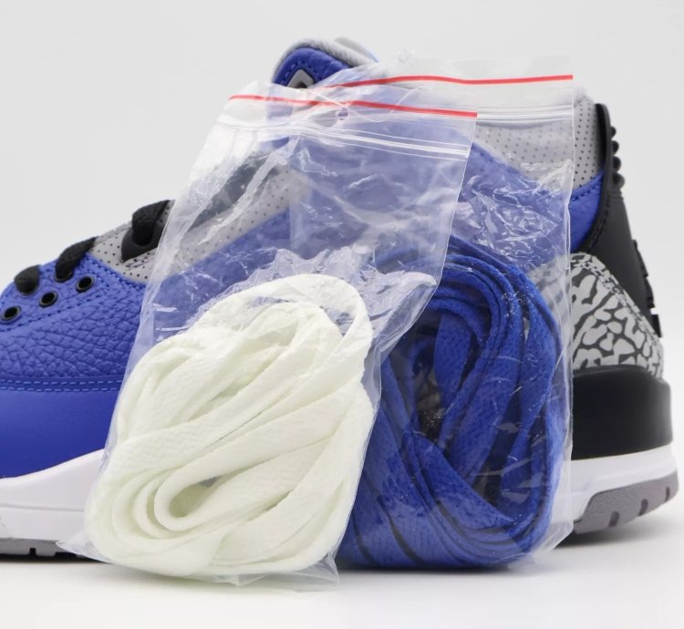 Nike Air Jordan 3 Retro Varsity Royal Cement Signal Blue Grey
