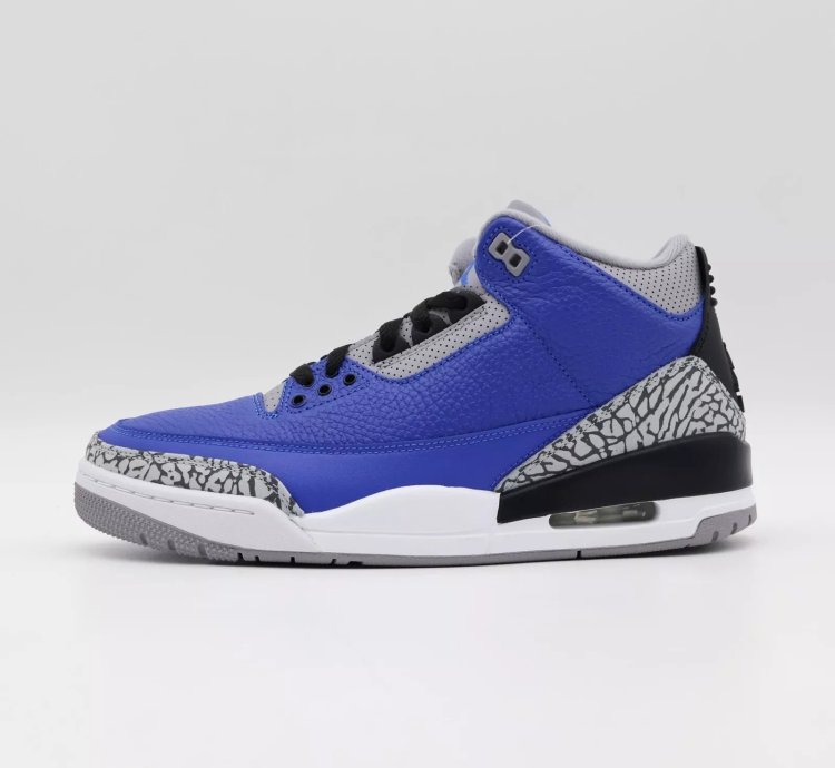 Nike Air Jordan 3 Retro Varsity Royal Cement Signal Blue Grey