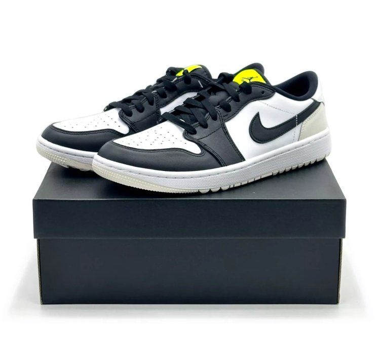 Nike Air Jordan 1 Low Golf Phantom Volt Neon Yellow Black