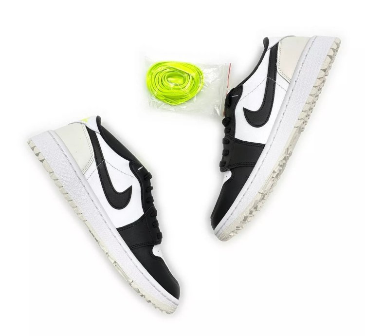 Nike Air Jordan 1 Low Golf Phantom Volt Neon Yellow Black