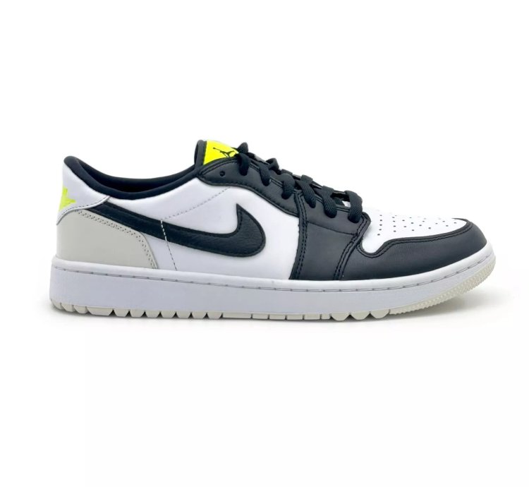 Nike Air Jordan 1 Low Golf Phantom Volt Neon Yellow Black