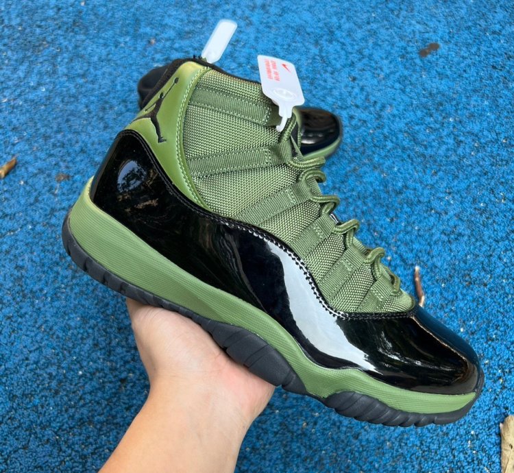 Nike Air Jordan 11 Mens Army Green Olive