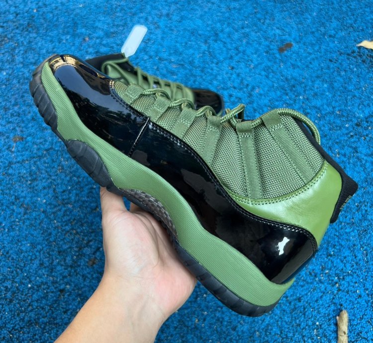 Nike Air Jordan 11 Mens Army Green Olive