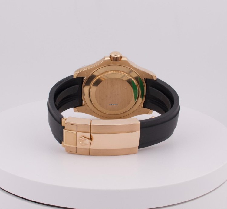 Rolex Yacht-master 40 40mm 18kt Rose Gold 116655 On Oysterflex Band Watch Only