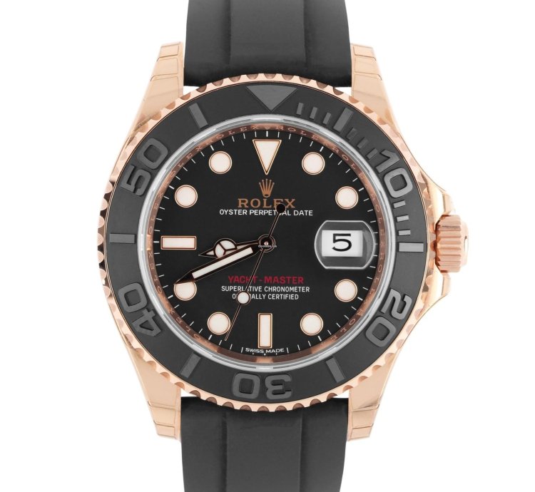 Rolex Yacht-master 40 Nos Stickered Rolex Yacht-master 18k Rose Gold Oysterflex 40mm 116655 Watch Box