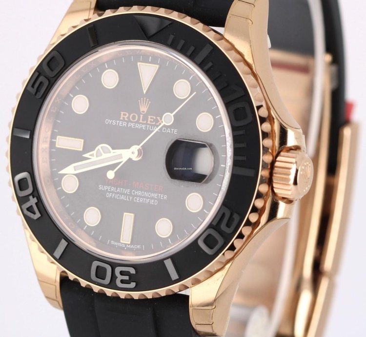 Rolex Yacht-master 40 Nos Stickered Rolex Yacht-master 18k Rose Gold Oysterflex 40mm 116655 Watch Box
