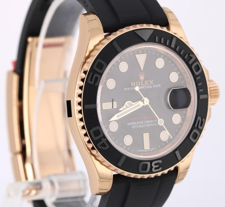 Rolex Yacht-master 40 Nos Stickered Rolex Yacht-master 18k Rose Gold Oysterflex 40mm 116655 Watch Box