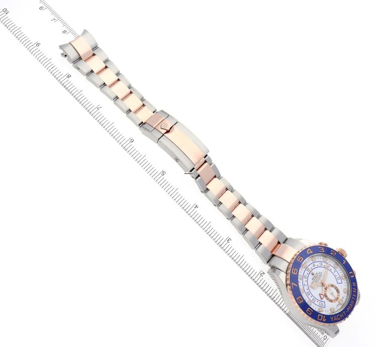 Rolex Yacht-master Ii Steel Rose Gold Mens Watch 116681 Box Card